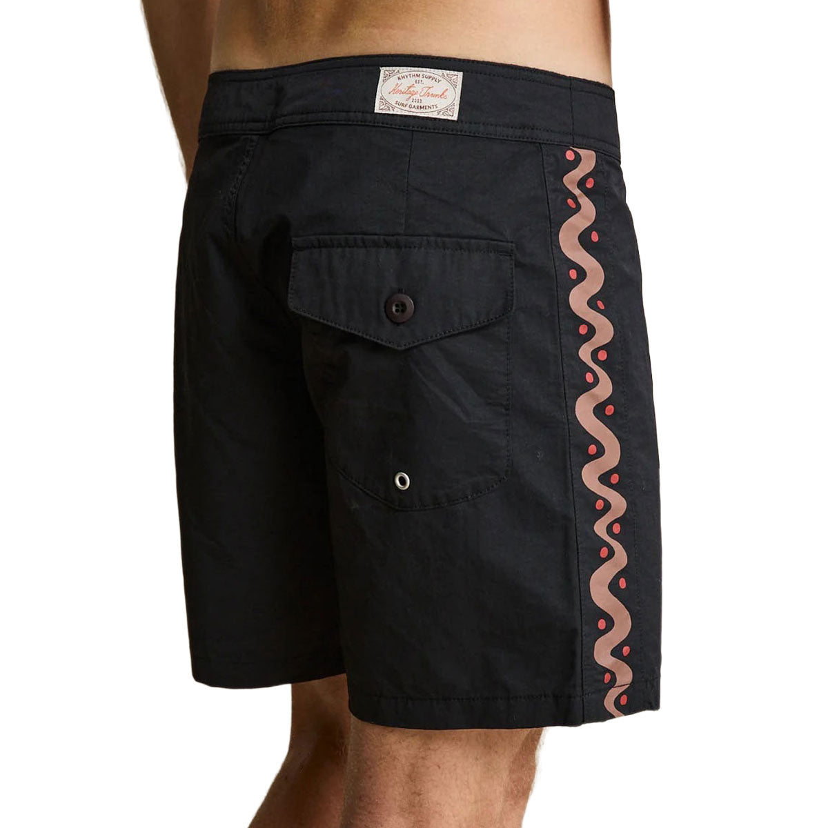 Rhythm Snake Trials Boardshorts - Black image 3