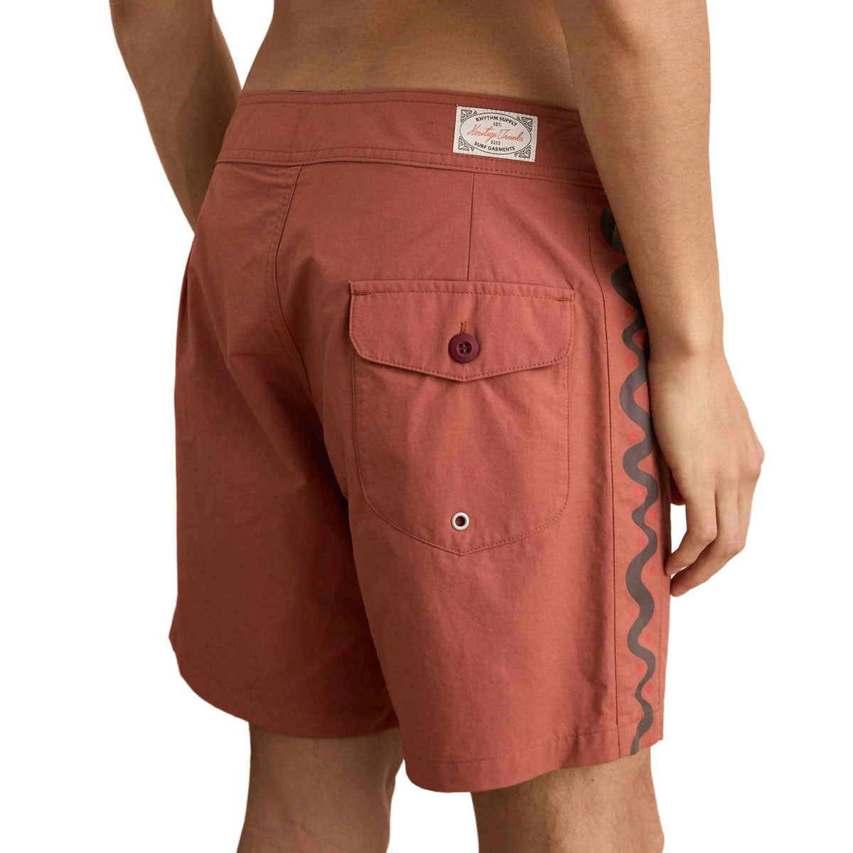 Rhythm Snake Trials Boardshorts - Terracotta image 3