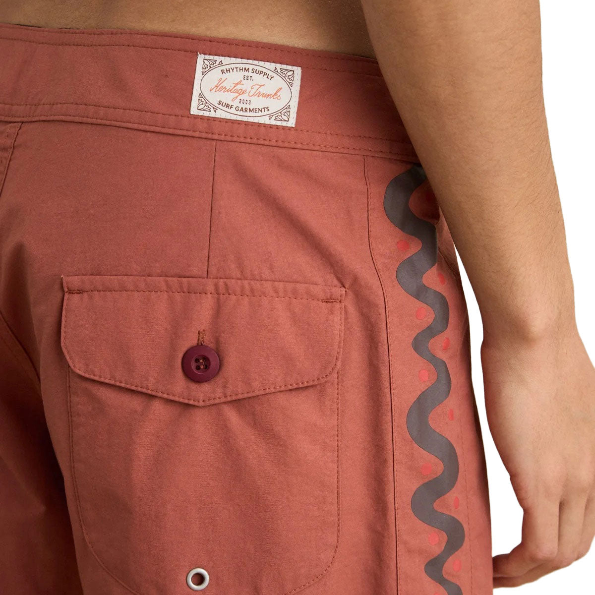 Rhythm Snake Trials Boardshorts - Terracotta image 4