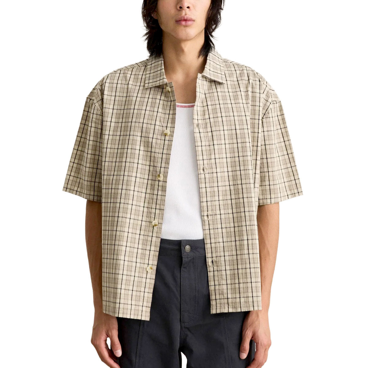 Rhythm Longreach Relaxed Shirt - Cream image 2