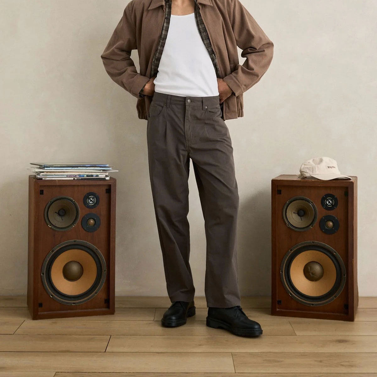 Rhythm Warped Straight Cut Pants - Grey image 5