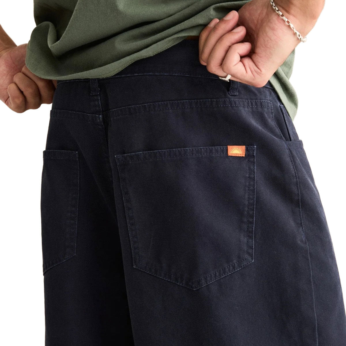 Rhythm Relaxed Wash Canvas Pants - Midnight image 3