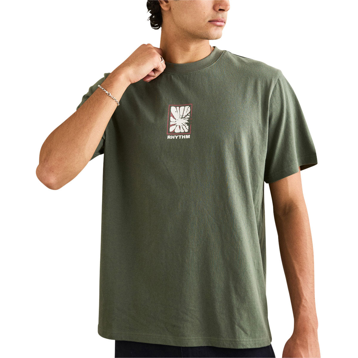Rhythm Imprint Vintage T-Shirt - Vintage Green image 2