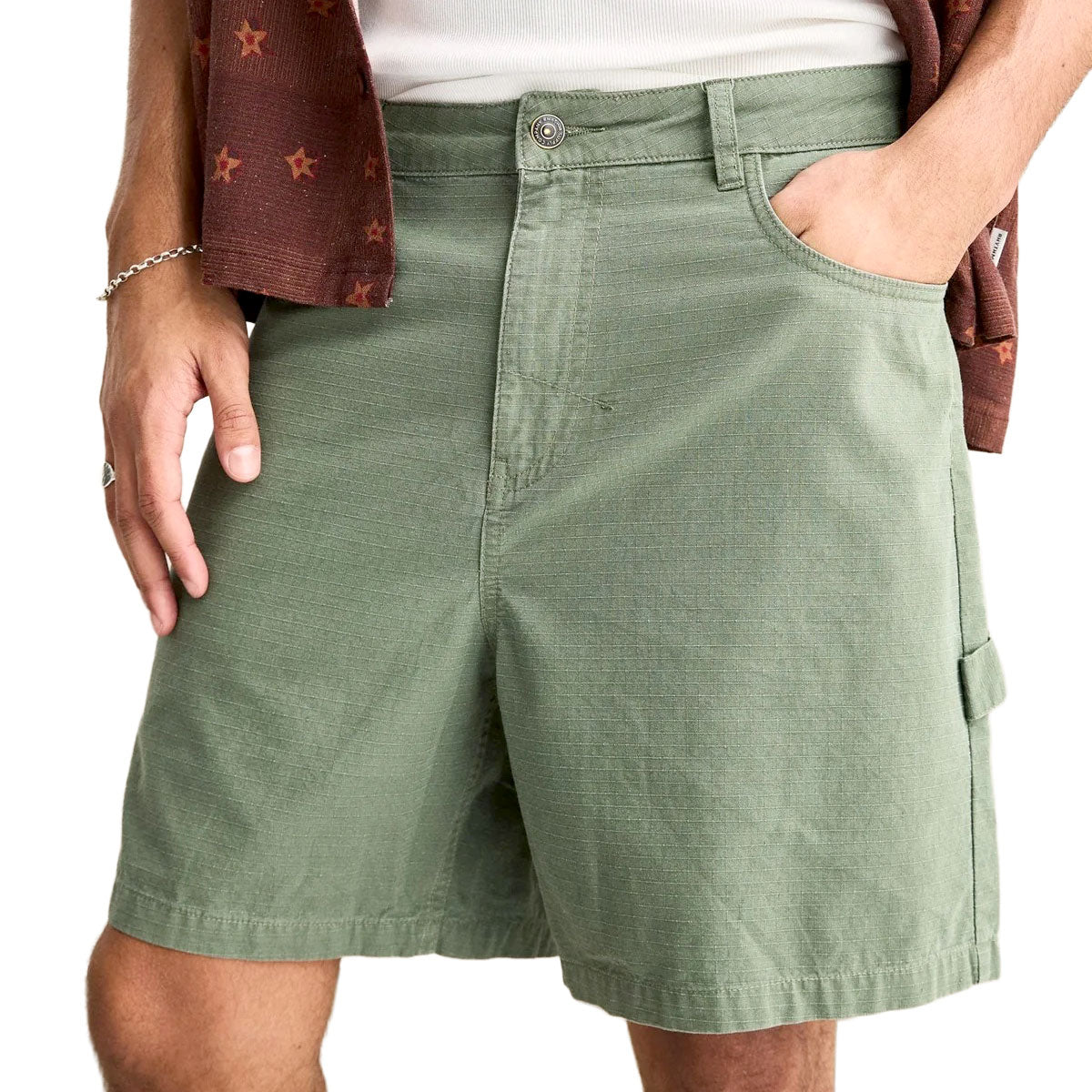 Rhythm Market Walk Shorts - Olive image 2