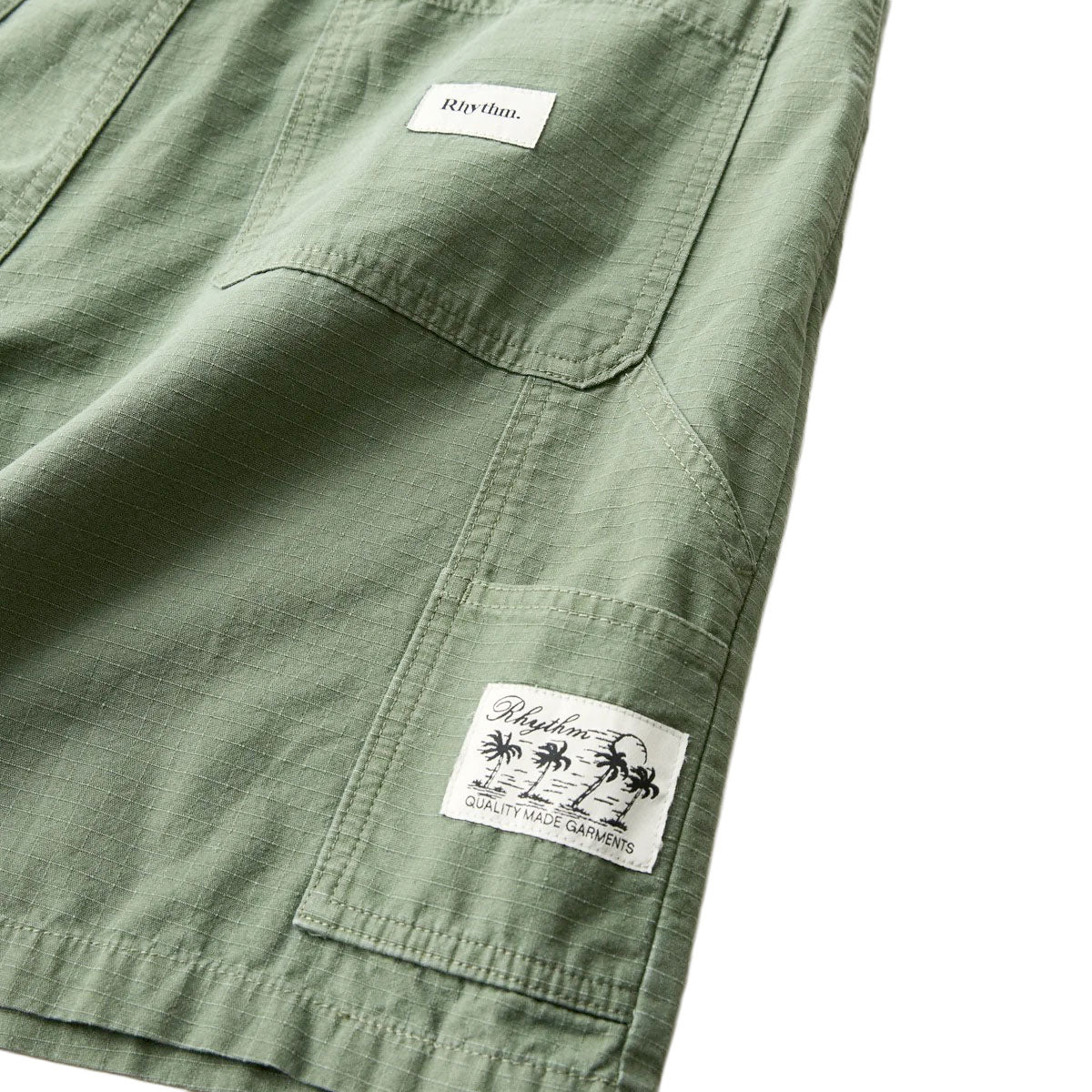 Rhythm Market Walk Shorts - Olive image 4
