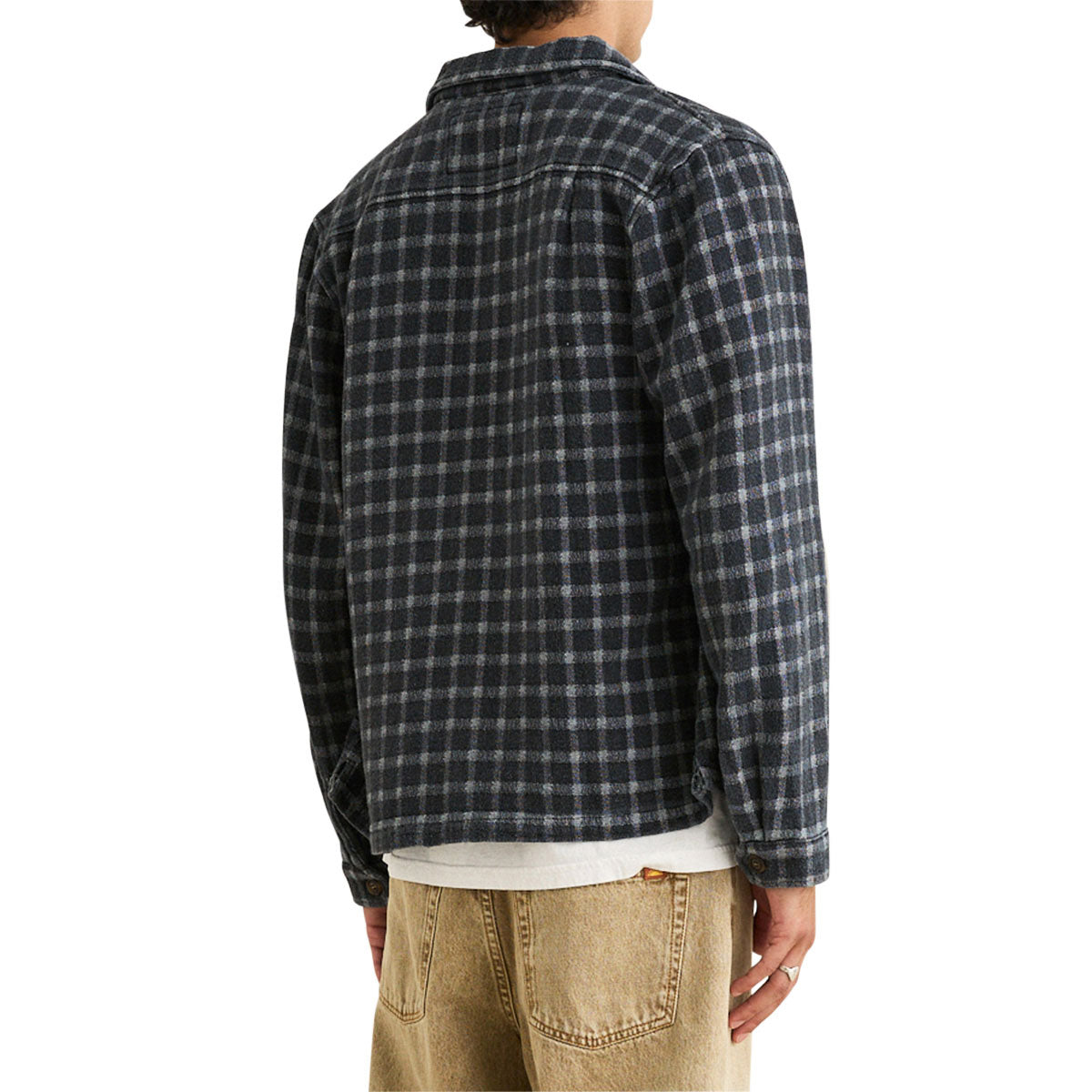 Rhythm Jacquard Check Long Sleeve Shirt - Charcoal image 2