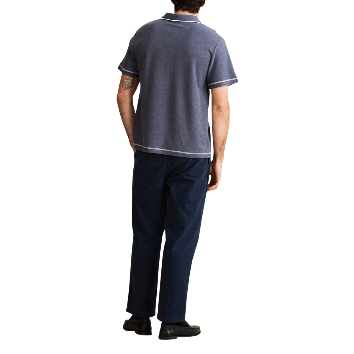 Rhythm Ladder Vintage Terry Polo Shirt - Vintage Navy image 4
