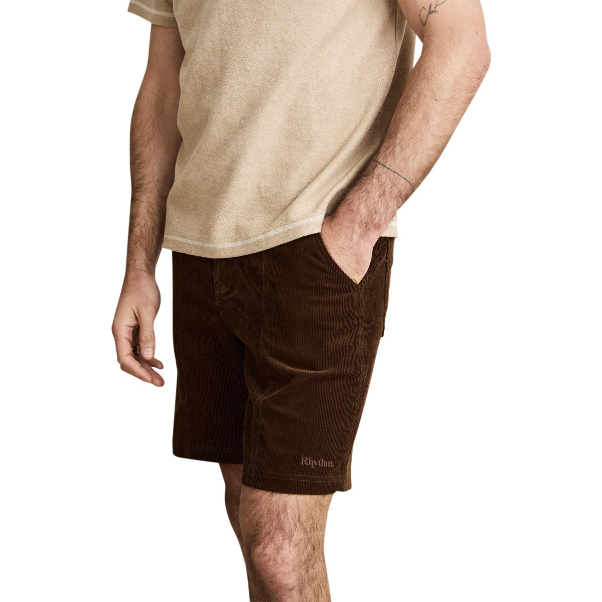 Rhythm Haight Cord Shorts - Chocolate image 4