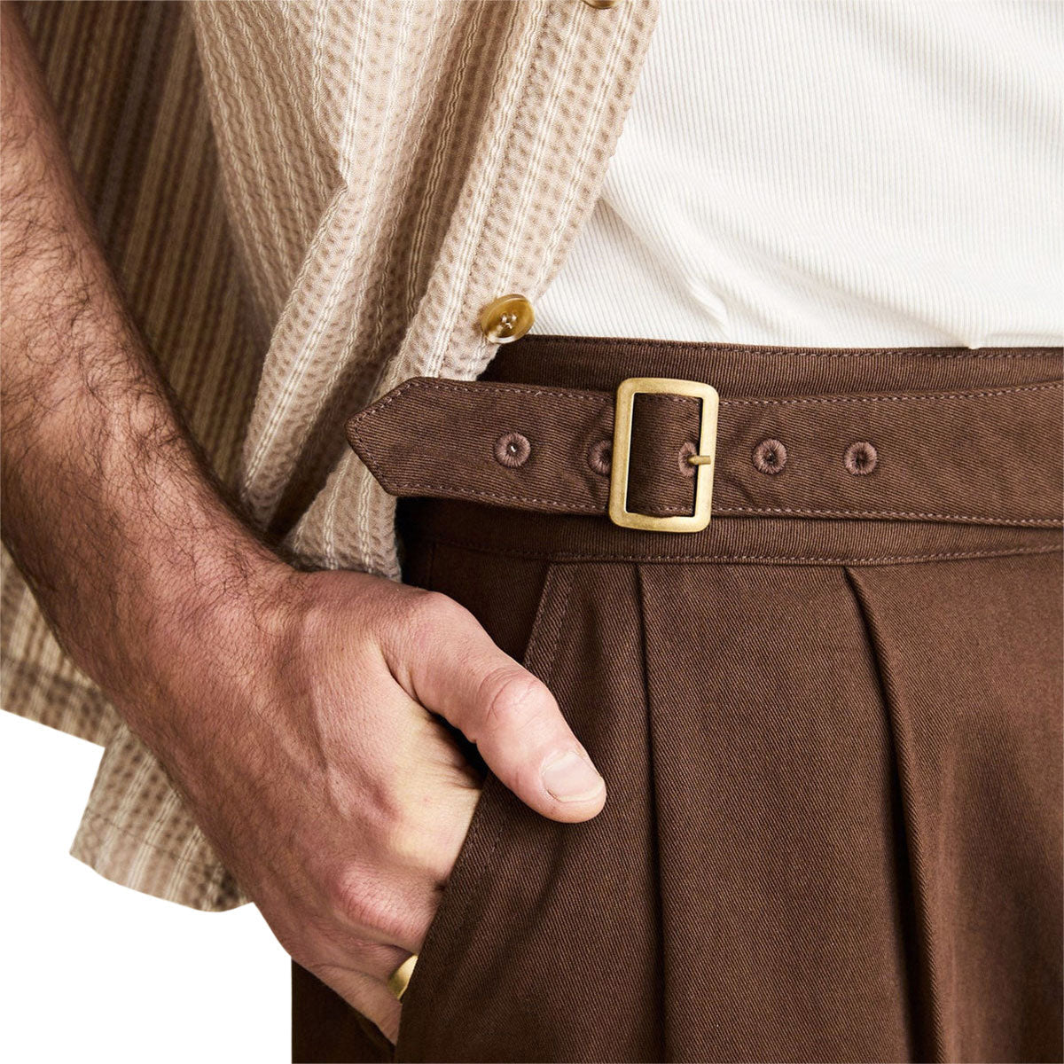 Rhythm Ghurka Pants - Brown image 2