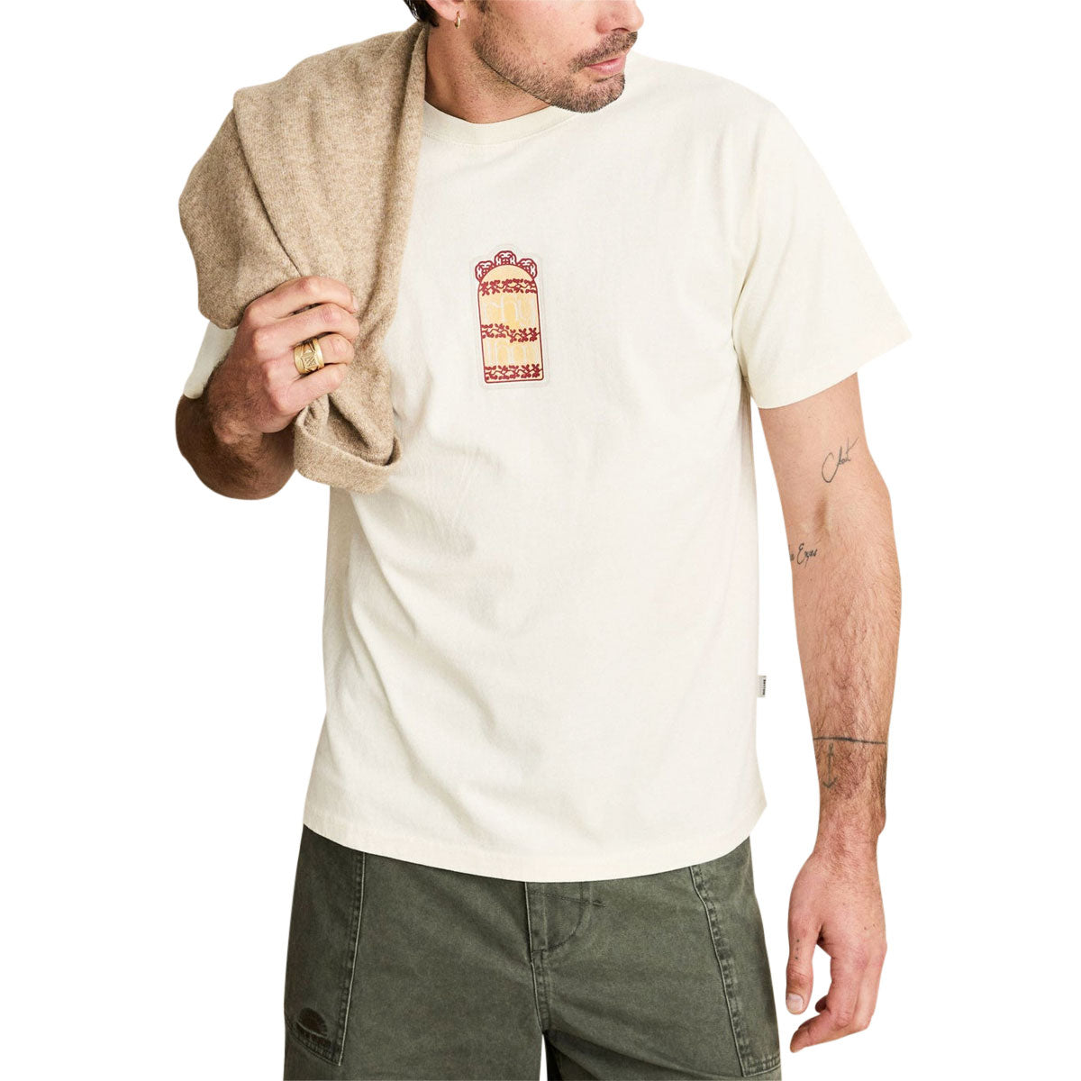 Rhythm Pressed Petal Vintage T-Shirt - Ecru image 2