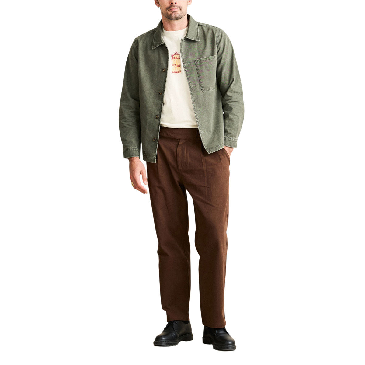 Rhythm Field Guide Long Sleeve Shirt - Stone image 4