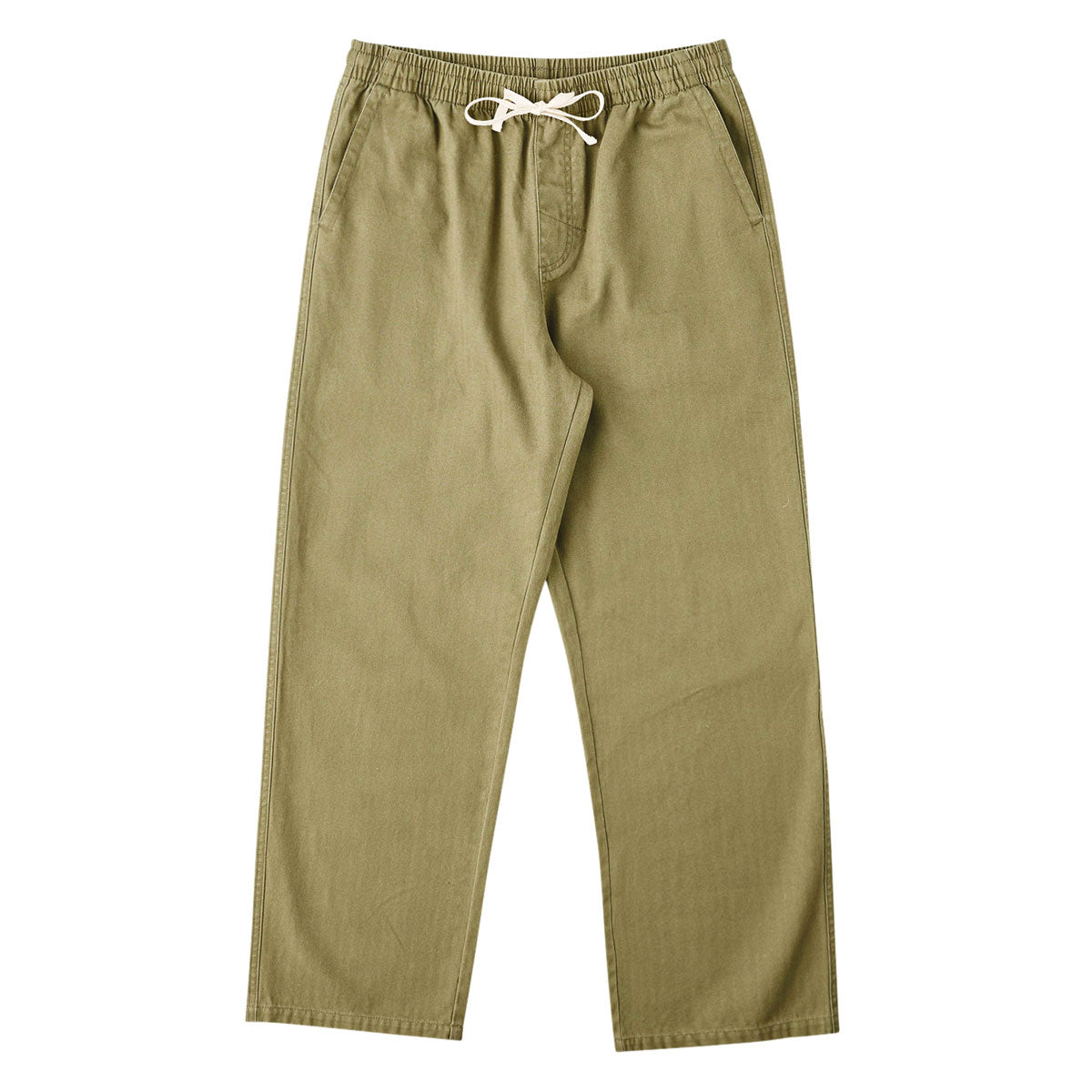 Rhythm Essential Herringbone Jam Pants - Olive image 1