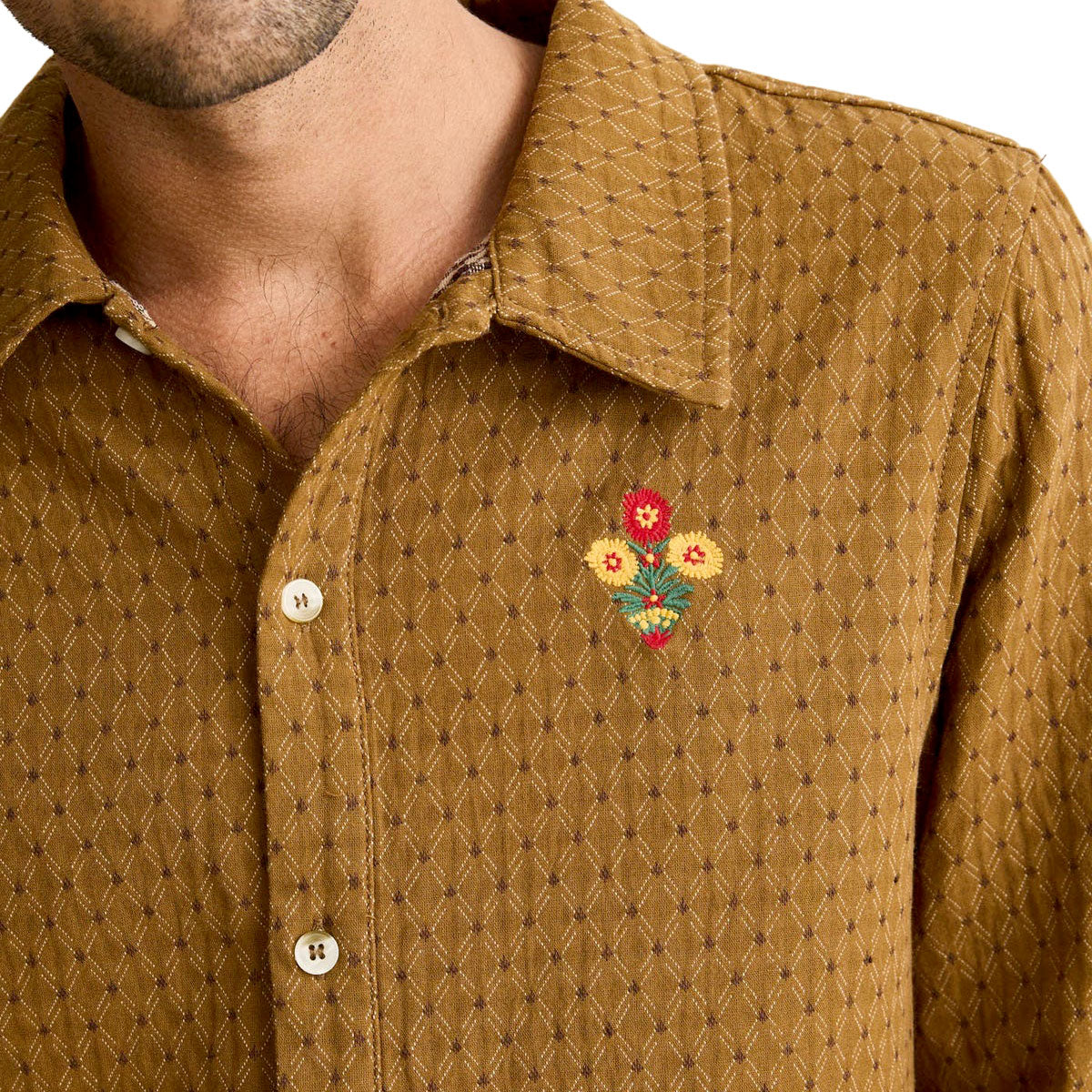 Rhythm Tyler Long Sleeve Shirt - Tobacco image 3