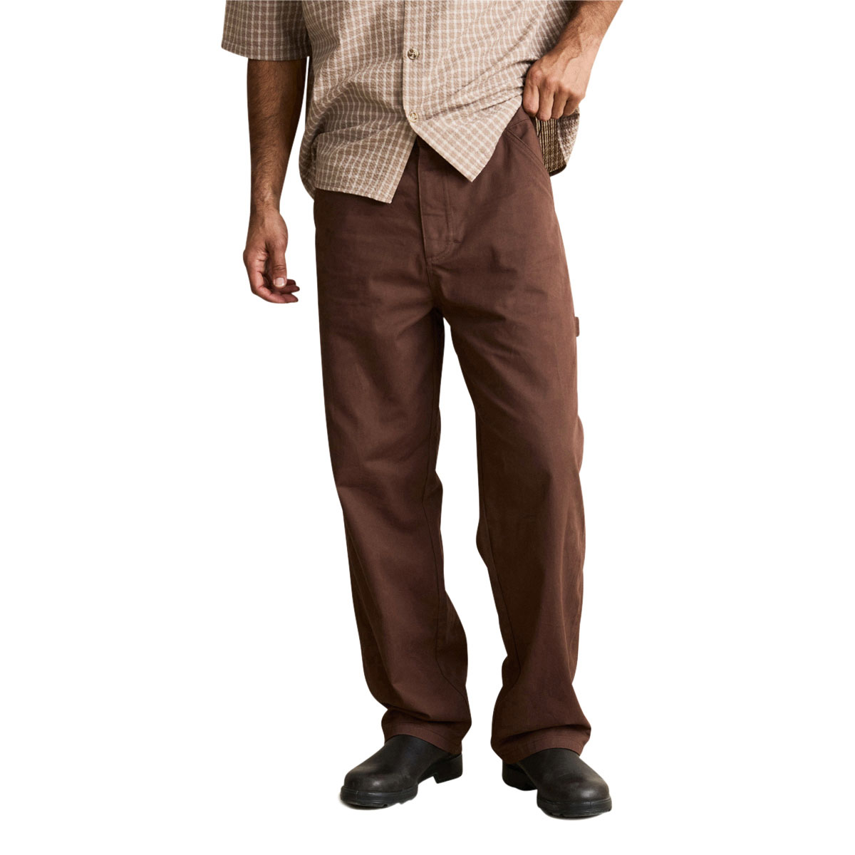 Rhythm Twill Carpenter Pants - Brown image 1