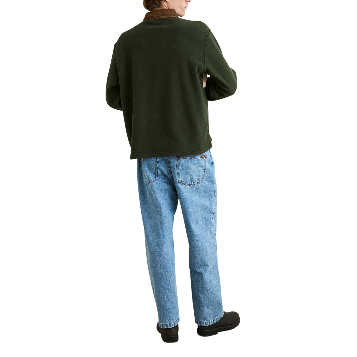 Rhythm Awake Polar Fleece Polo Sweatshirt - Forest image 5