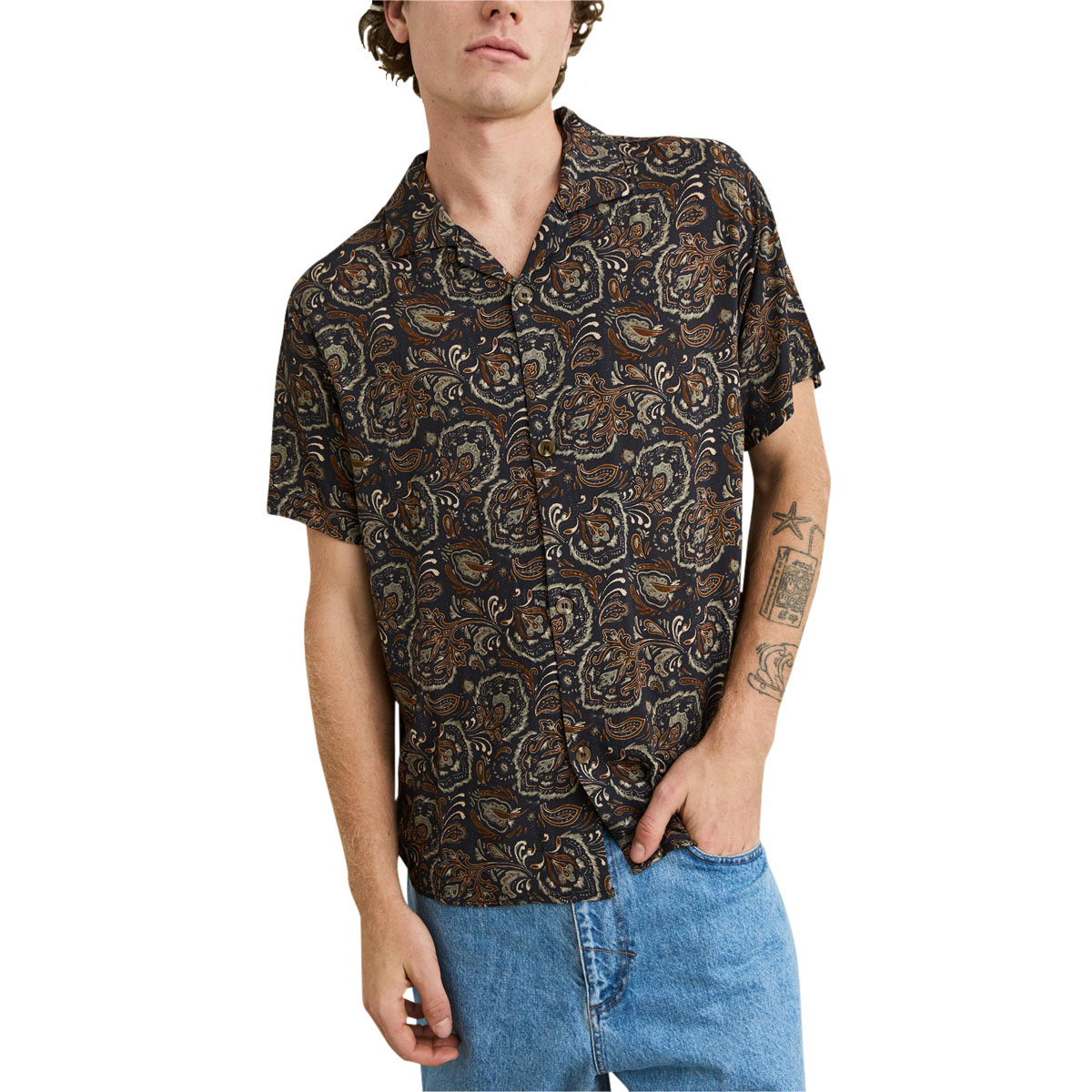 Rhythm Costa Rica Shirt - Black image 1