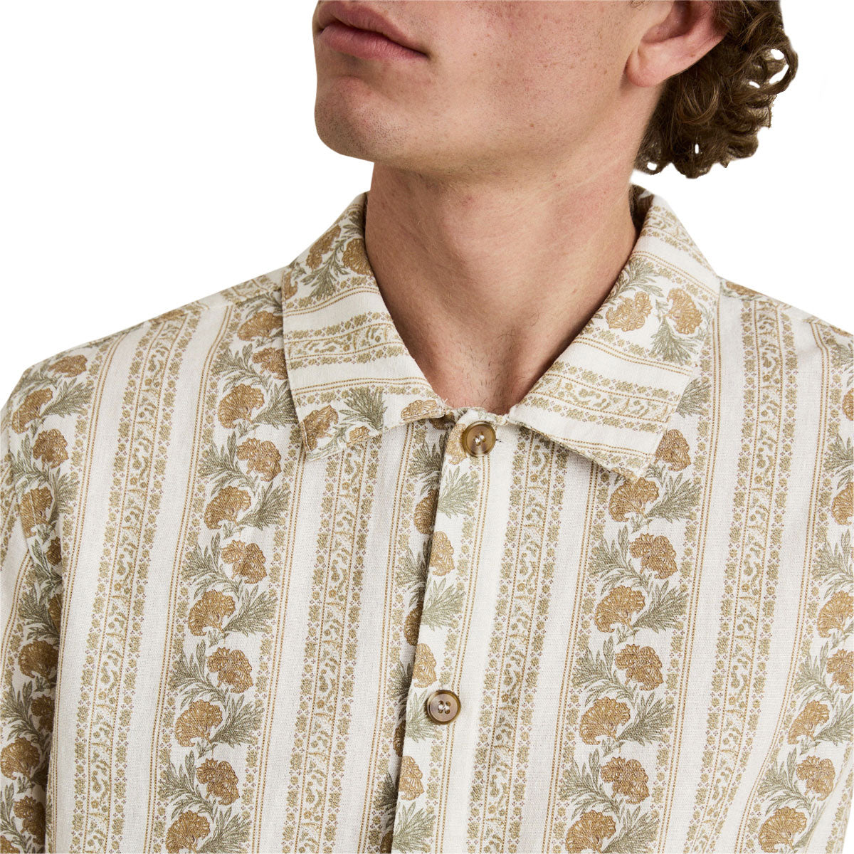 Rhythm Paisley Stripe Shirt - Natural image 3
