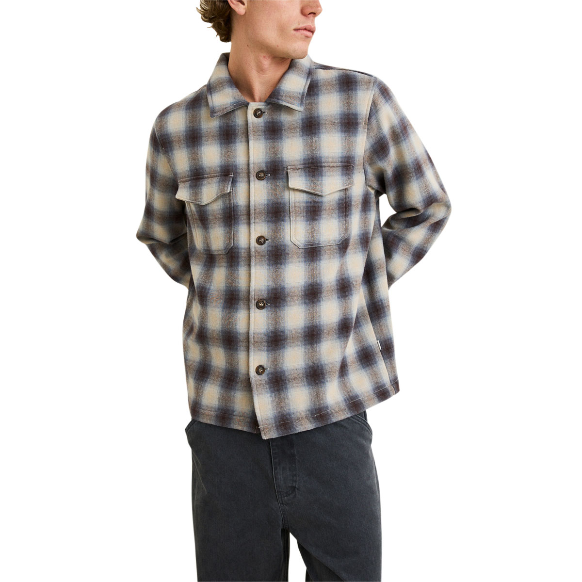 Rhythm Polar Bond Long Sleeve Flannel Shirt - Smoke image 1