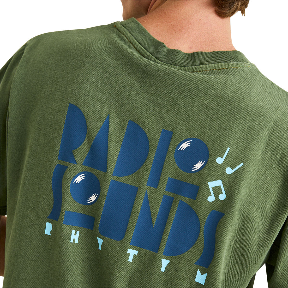 Rhythm Radio Sounds Vintage T-Shirt - Dill image 5