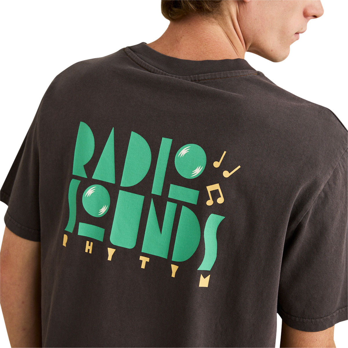 Rhythm Radio Sounds Vintage T-Shirt - Vintage Black image 4
