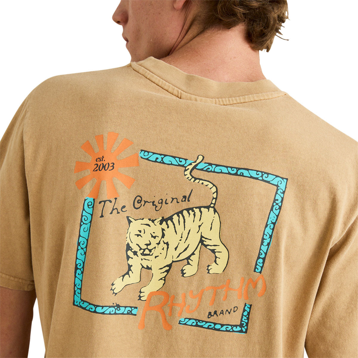 Rhythm Tiger Vintage T-Shirt - Sand image 5
