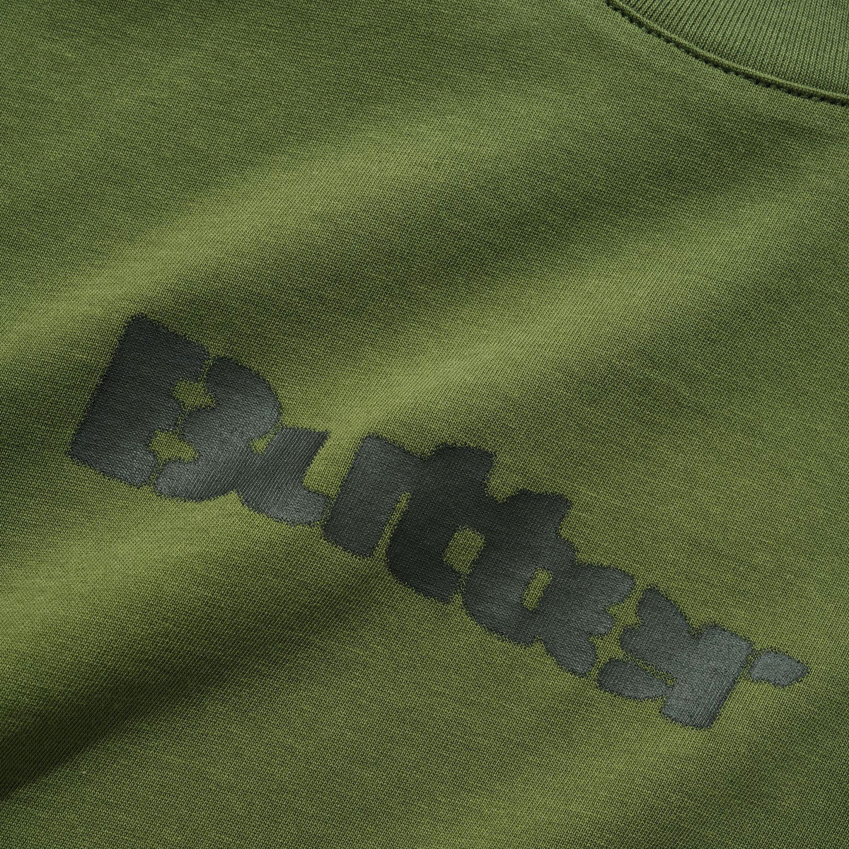 Butter Goods Stencil Logo T-Shirt - Army image 2