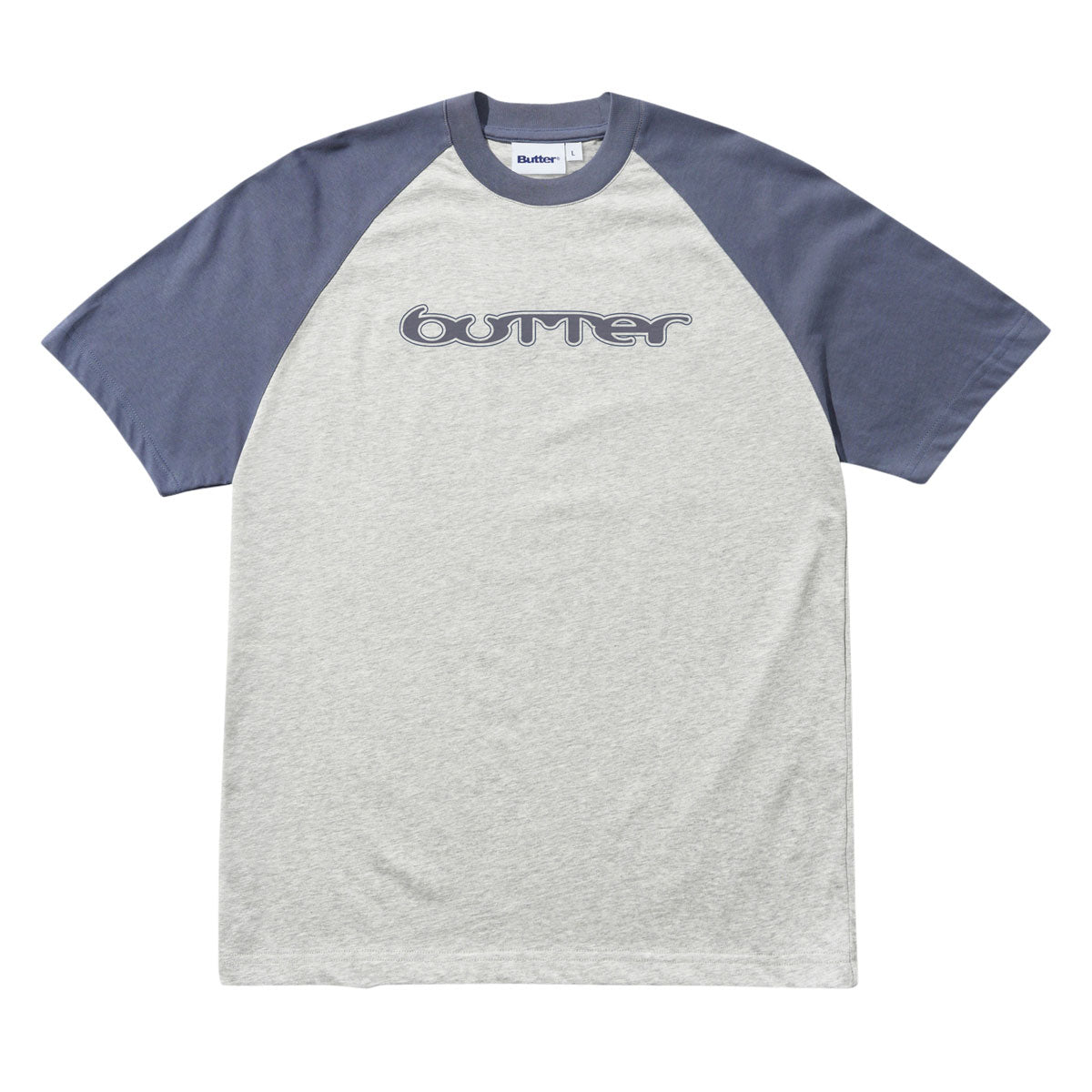 Butter Goods Witness Raglan T-Shirt - Slate/Ash image 1