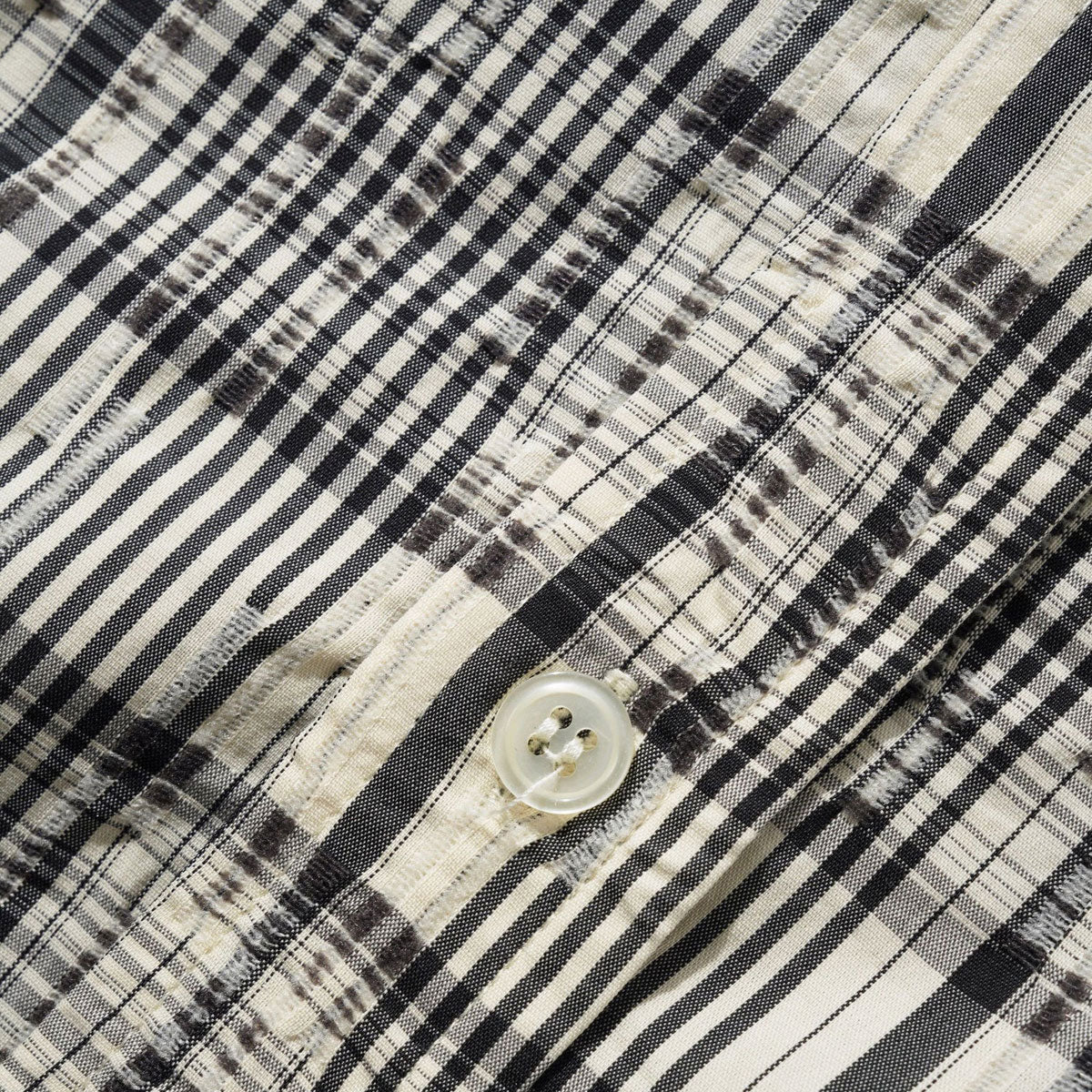 Butter Goods Spring Shirt - Black/Cream image 4