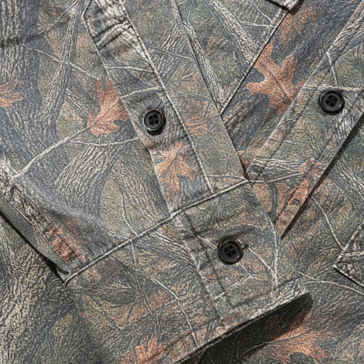 Butter Goods Yard Long Sleeve Shirt - Forest Camo image 4
