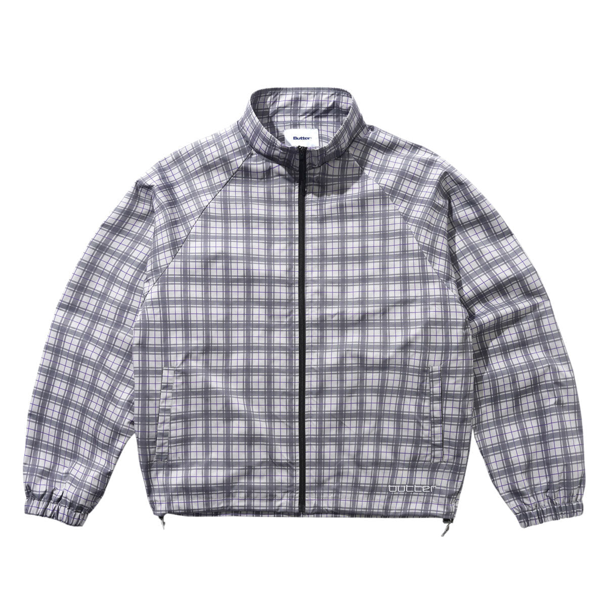 Butter Goods Plaid Nylon Jacket - Grey image 1