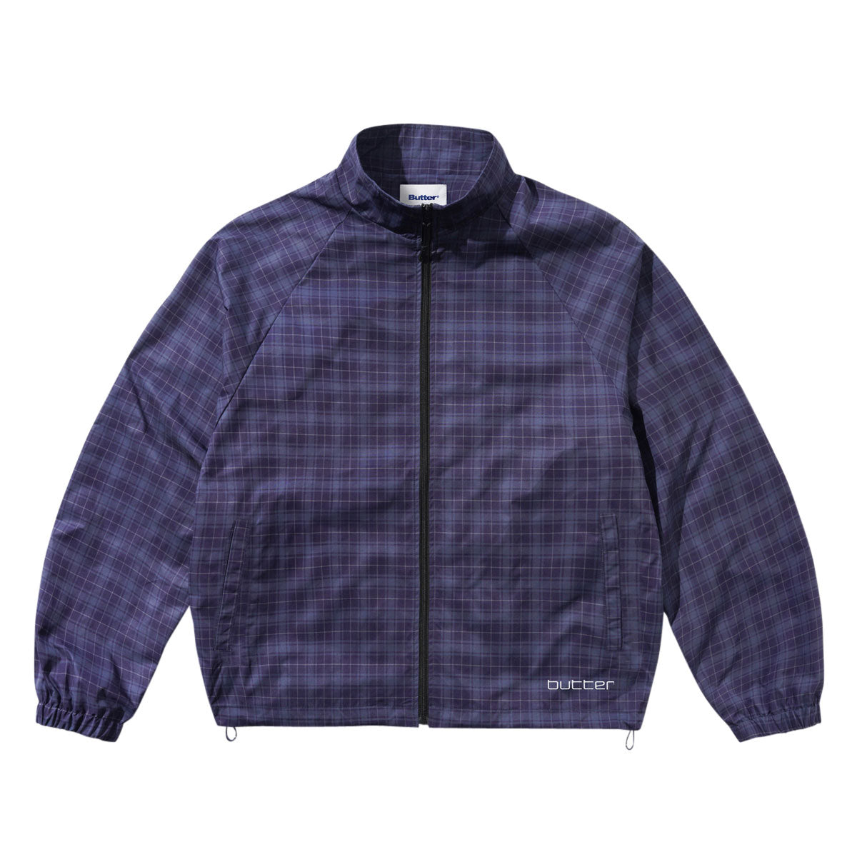 Butter Goods Plaid Nylon Jacket - Navy image 1