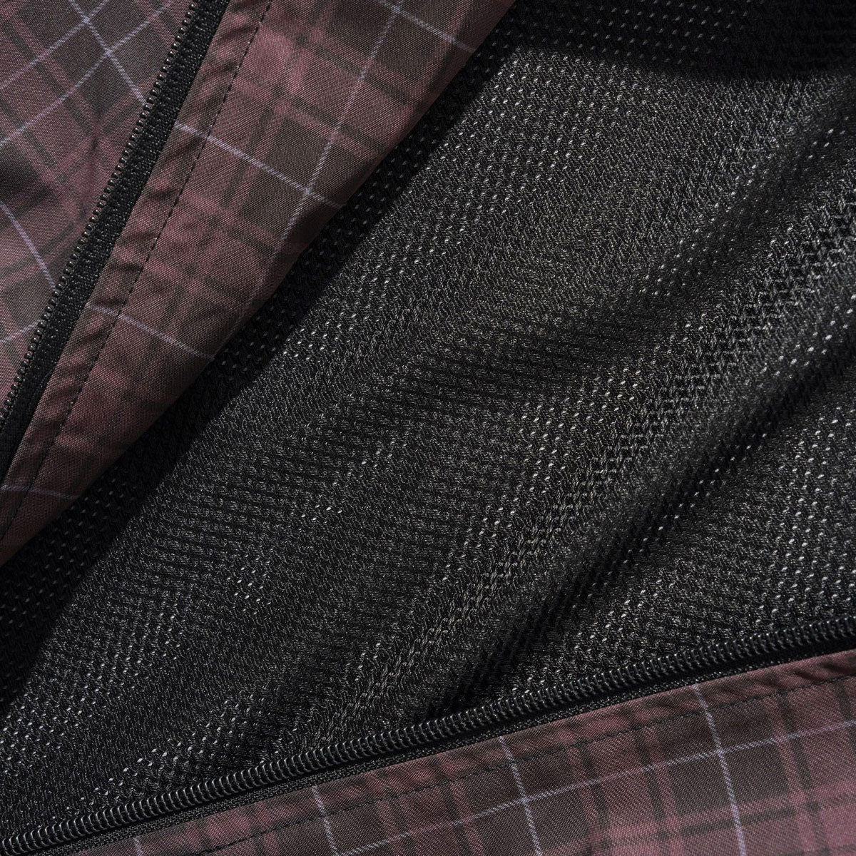 Butter Goods Plaid Nylon Jacket - Burgundy image 3