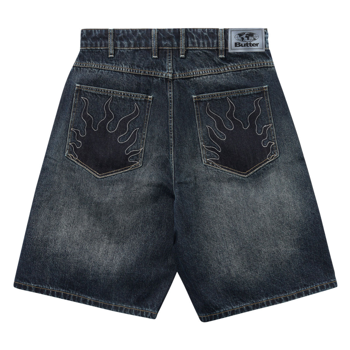 Butter Goods Solar Fade Denim Shorts - Blue Tint Ripple image 2