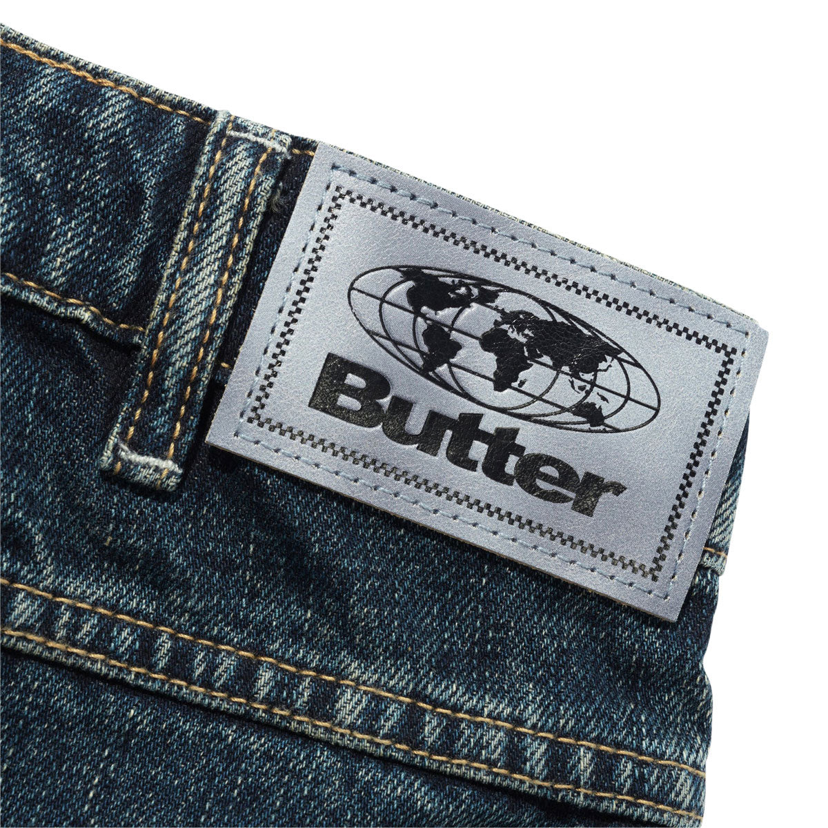 Butter Goods Solar Fade Denim Shorts - Blue Tint Ripple image 5