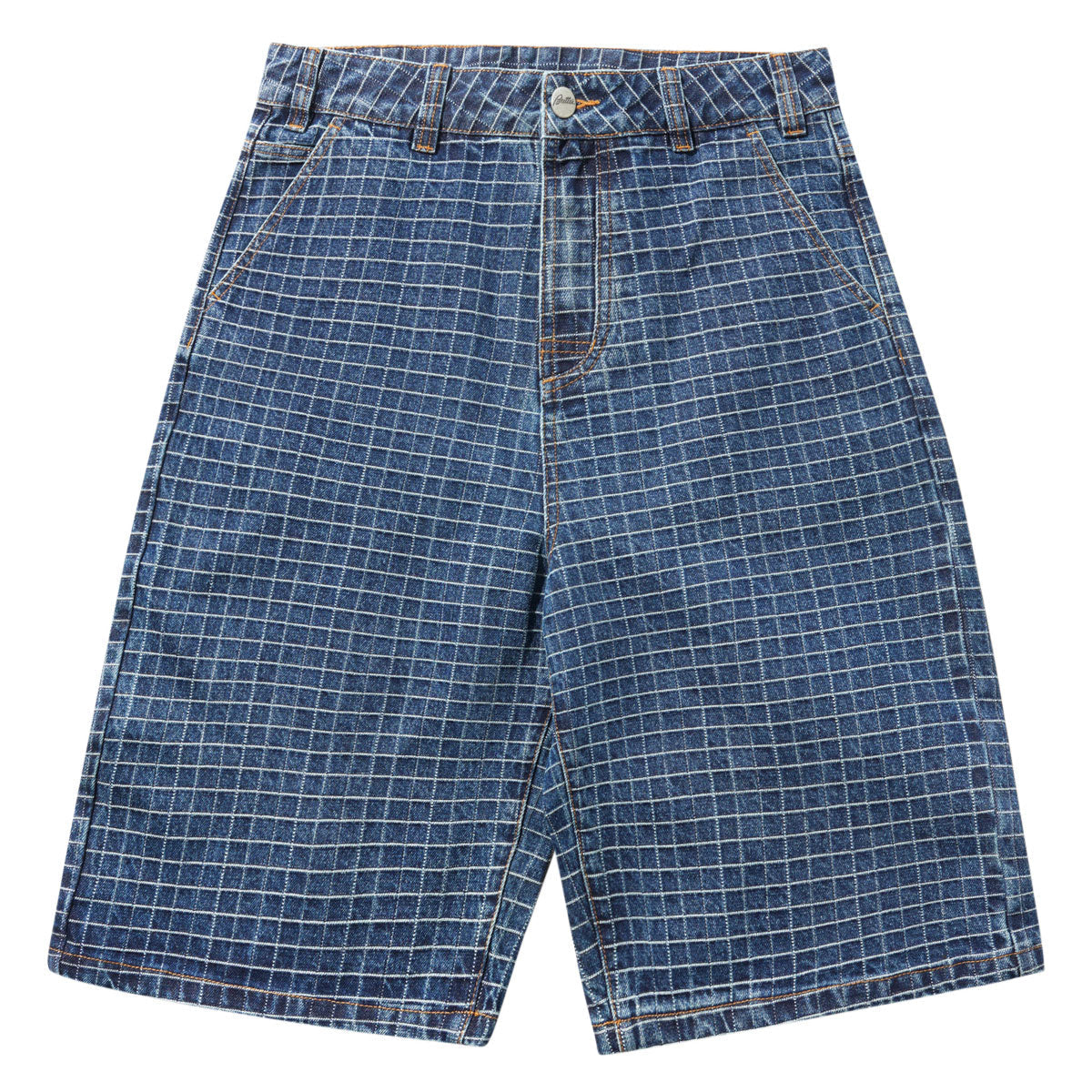 Butter Goods Big Grid Denim Shorts - Indigo image 1