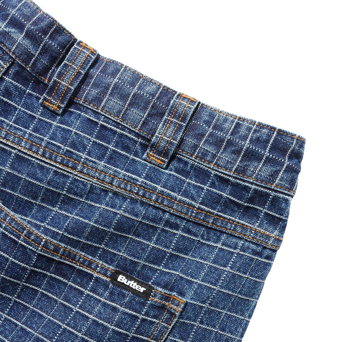 Butter Goods Big Grid Denim Shorts - Indigo image 4