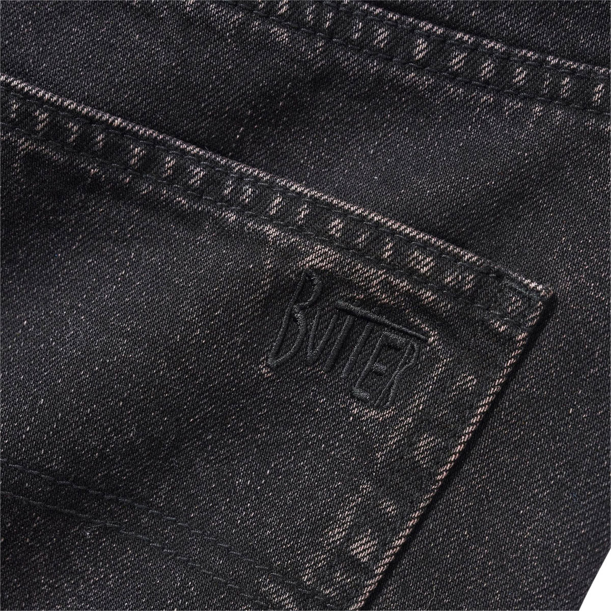 Butter Goods Straight Leg Denim Jeans - Tinted Black image 5