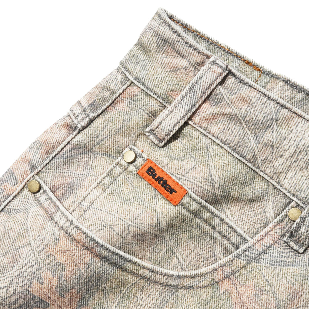 Butter Goods Baggy Denim Jeans - Forest Camo image 5