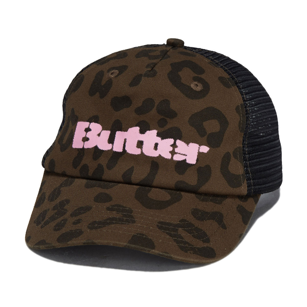 Butter Goods Stencil Trucker Hat - Leopard image 1