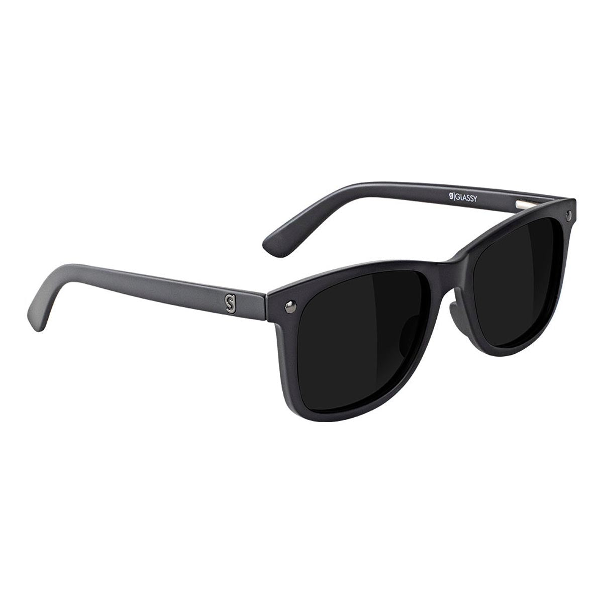 Glassy Mikemo Premium Polarized Sunglasses - Matte Blackout image 1