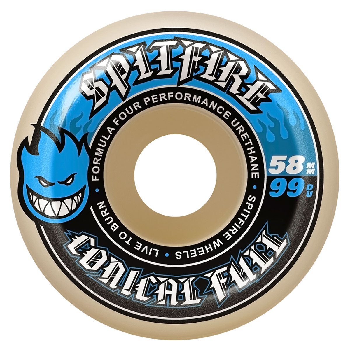 Spitfire F4 99d Conical Full Skateboard Wheels - 58mm image 1