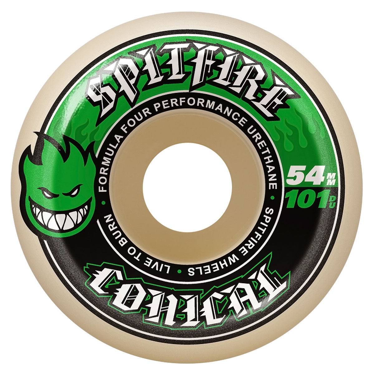 Spitfire F4 101d Conical Skateboard Wheels - 54mm image 1