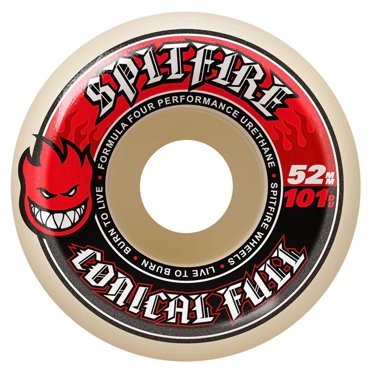 Spitfire F4 101d Conical Full Skateboard Wheels - 52mm image 1