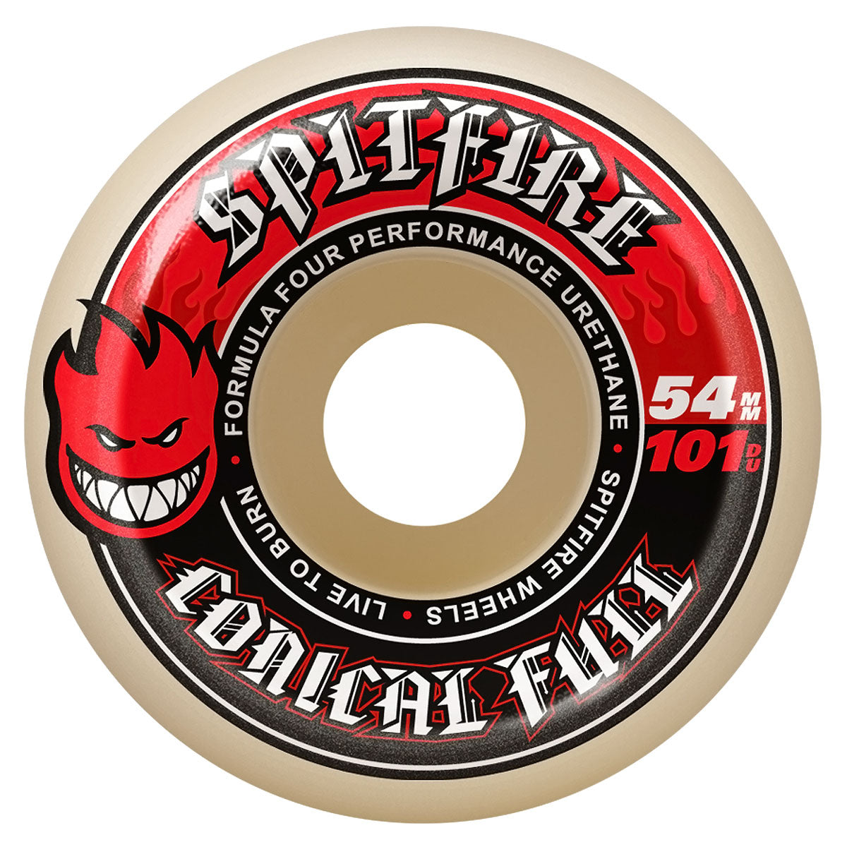 Spitfire F4 101d Conical Full Skateboard Wheels - 54mm image 1