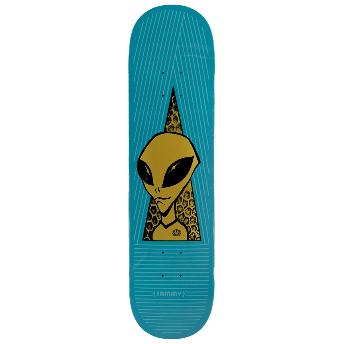 Alien Workshop Montano Visitor Gold Skateboard Deck - Full Dip - 8.00
