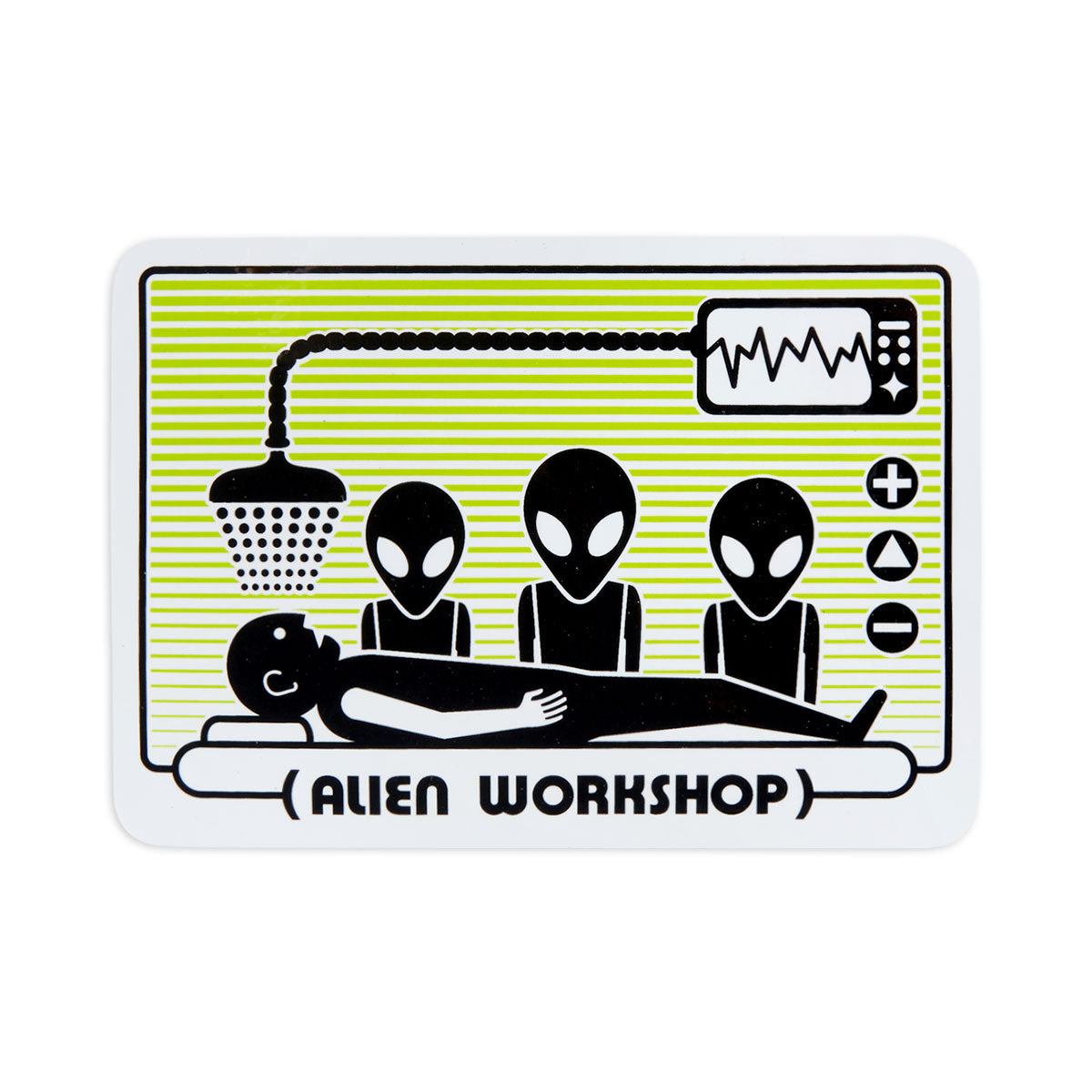 Alien Workshop Abduction Sticker - Green image 1