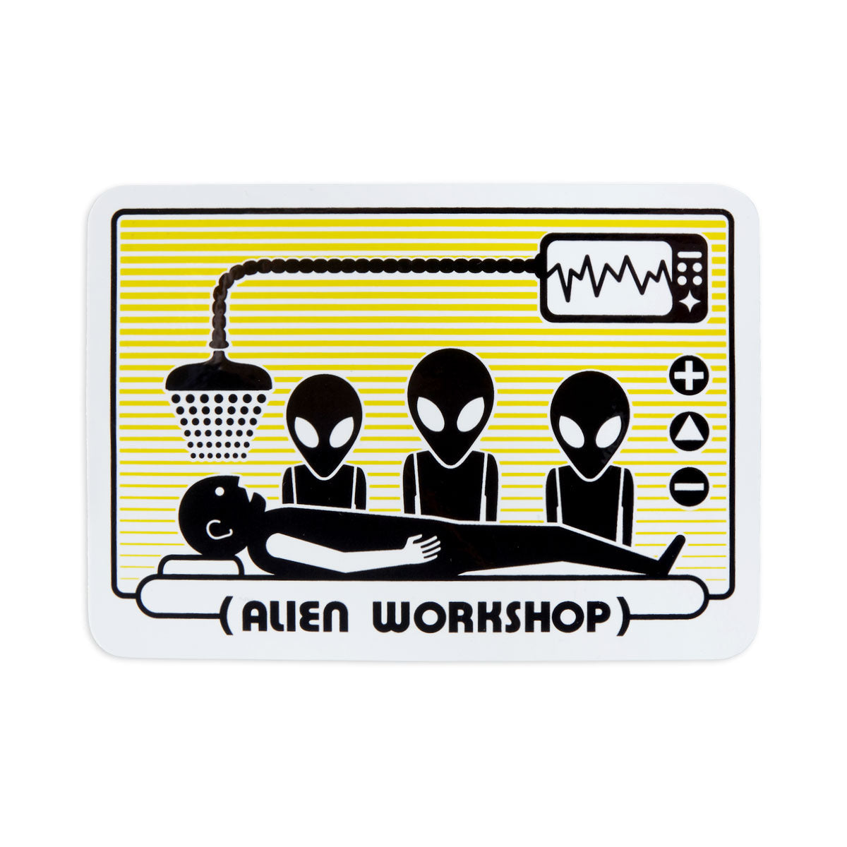 Alien Workshop Abduction Sticker - Orange image 1