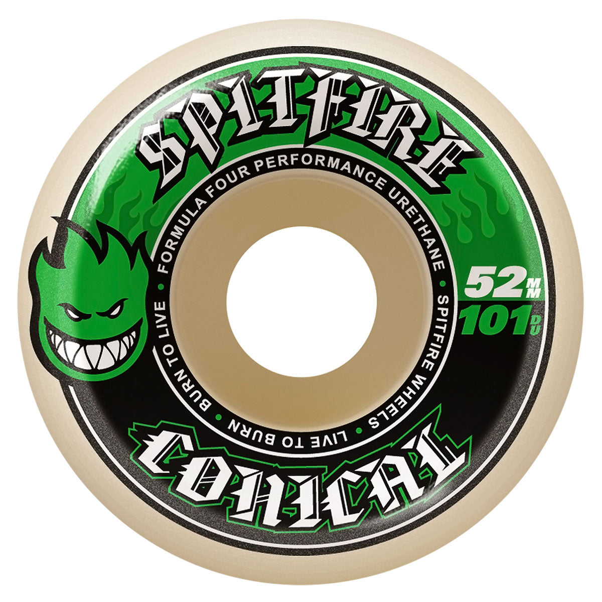 Spitfire F4 101d Conical Skateboard Wheels - 52mm image 1