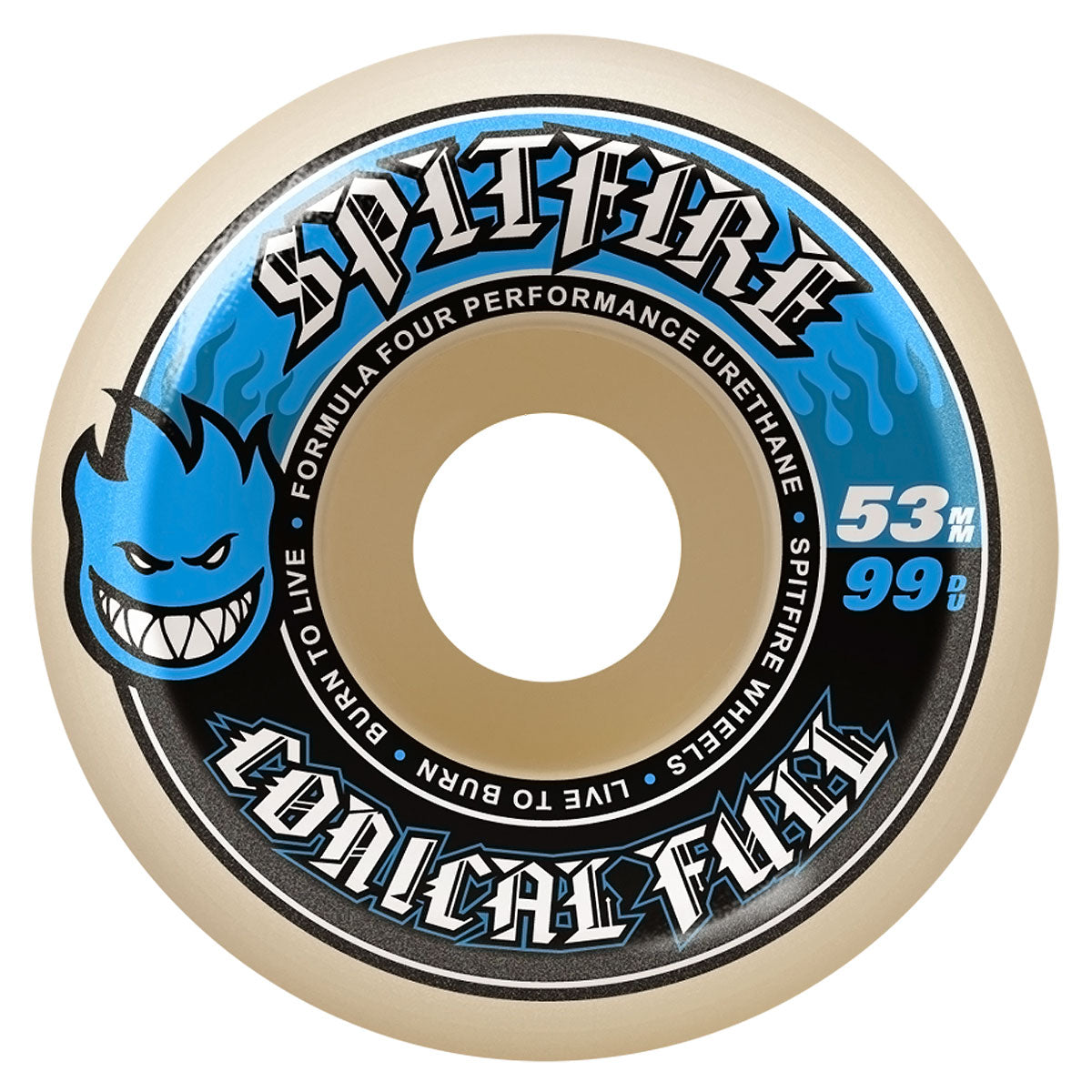 Spitfire F4 99d Conical Full Skateboard Wheels - 53mm image 1