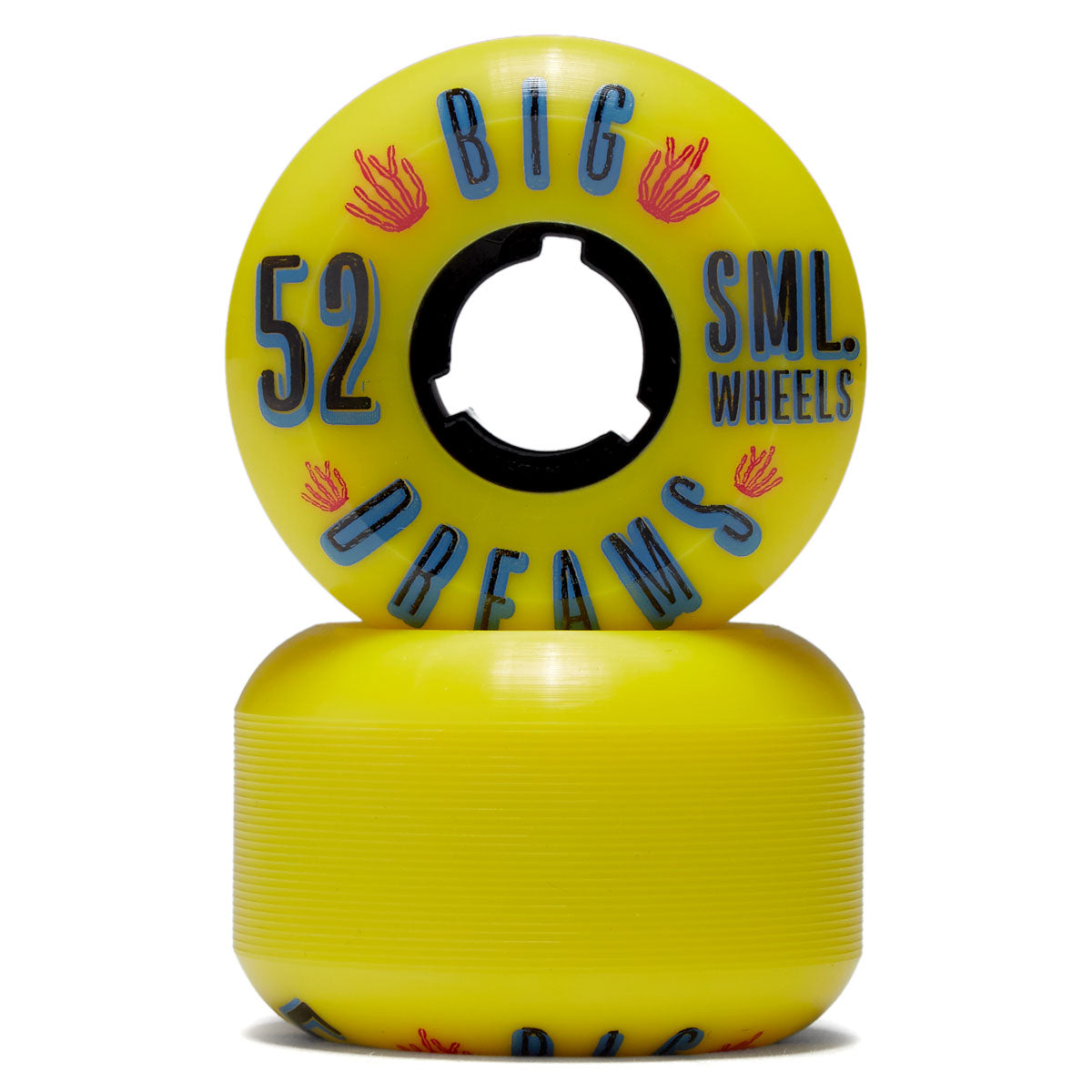 SML Succulent Cruisers 92a Skateboard Wheels - Mellow Yellow - 52mm image 2
